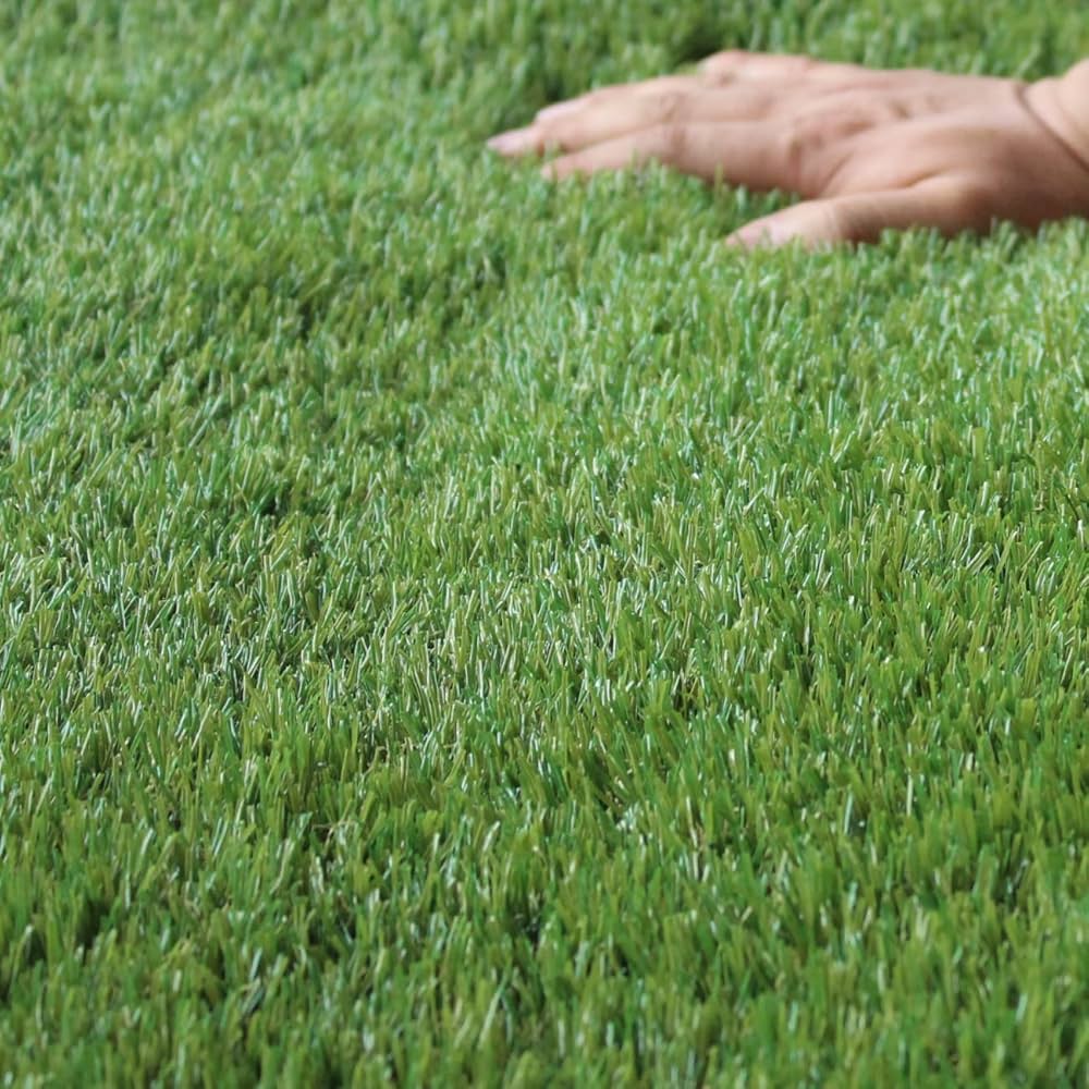 人工芝1ｍ×10ｍ　10㎡分　（家庭用　業務用 室内 屋内DIY 防炎 高密度） Amazon | 【 ナチュラル人工芝（35mm） 1m×10m 】SLDS